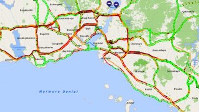 Havada karada yarıyıl tatili trafiği