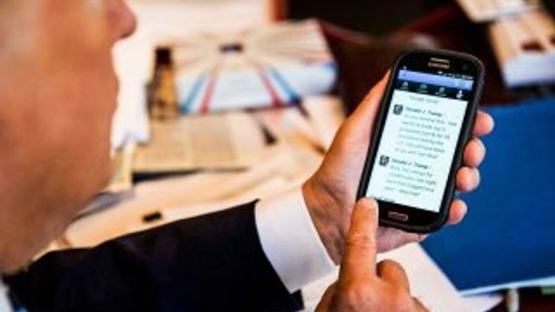 Trump, tweet rekoru kırdı