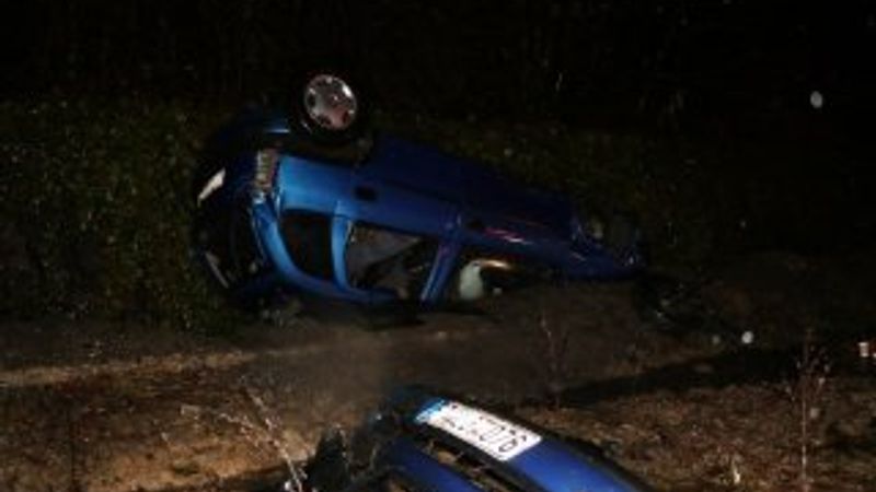 Zonguldak’ta otomobil takla attı: 3 yaralı