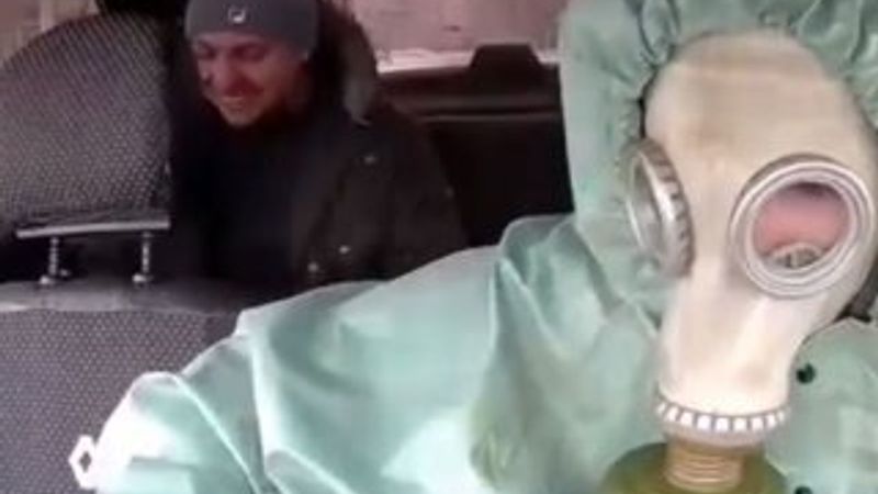 Rus taksi şoförlerinden maskeli önlem