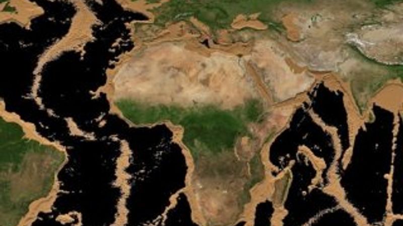 Tüm okyanuslar kuruduğunda Dünya böyle görünecek