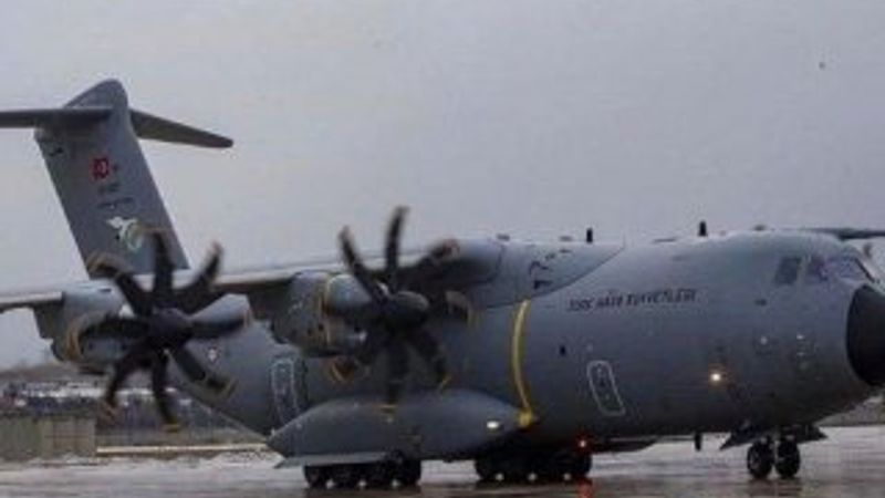 MSB kargo uçağı çığ bölgesine yardım ulaştırdı