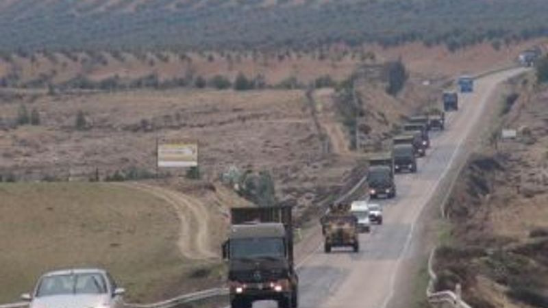 İdlib sınırına askeri sevkiyat