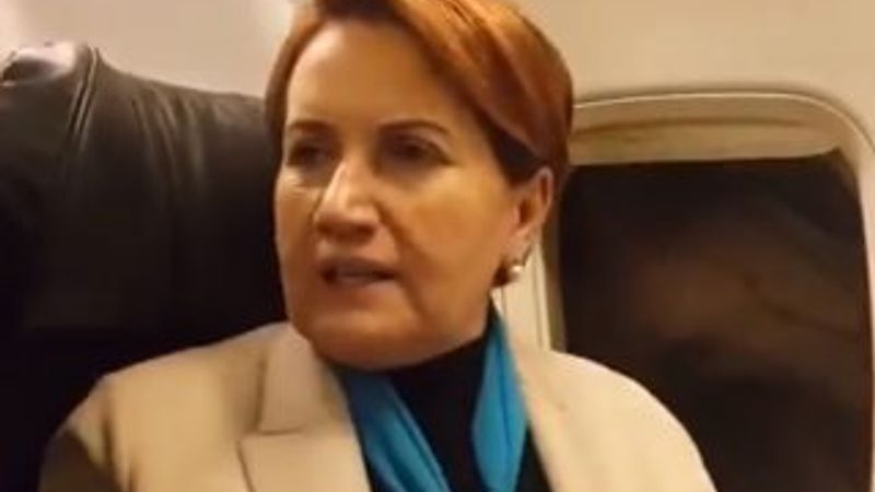 Meral Akşener'i taşıyan uçakta türbülans paniği
