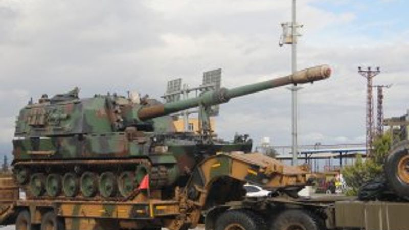 Suriye sınırına askeri sevkiyat bugün de devam etti