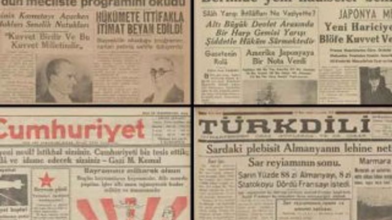 1928-1942 yıllarından 18.422 cilt gazete paylaşıma açıldı