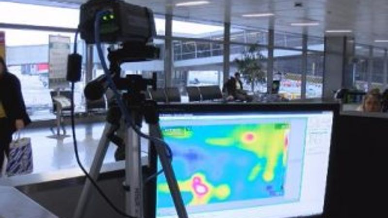 Sabiha Gökçen'de termal kameralı kontrol başladı