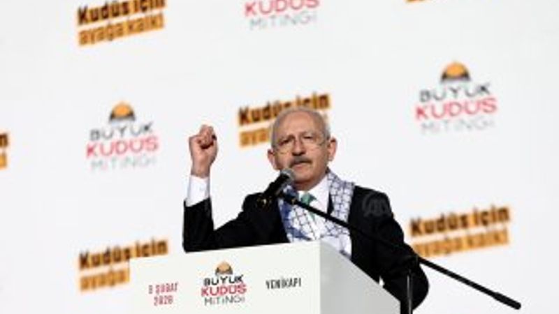 Kılıçdaroğlu Büyük Kudüs Mitingi'ne katıldı