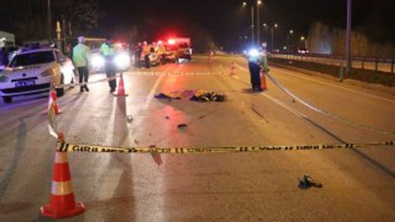 Sakarya'da yayaya önce otomobil sonra kamyon çarptı