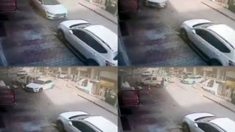 Fren yerine gaza basan sürücü kaza yaptı