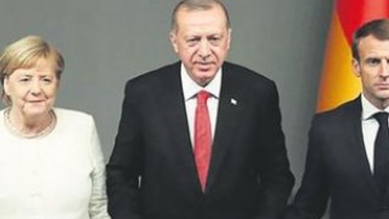 Cumhurbaşkanı Erdoğan, Merkel ve Macron ile görüştü