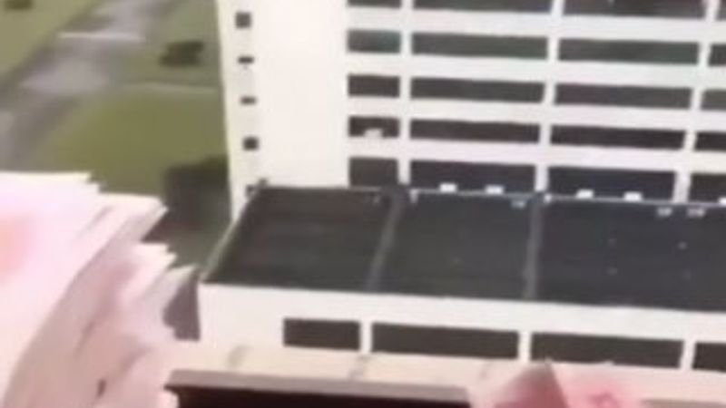 Vuhanlılar paralarını uçak yapıp camdan attı