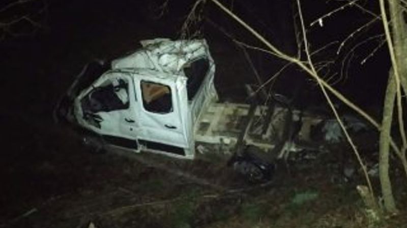 Giresun'da kamyonet fındık bahçesine uçtu: 1 ölü