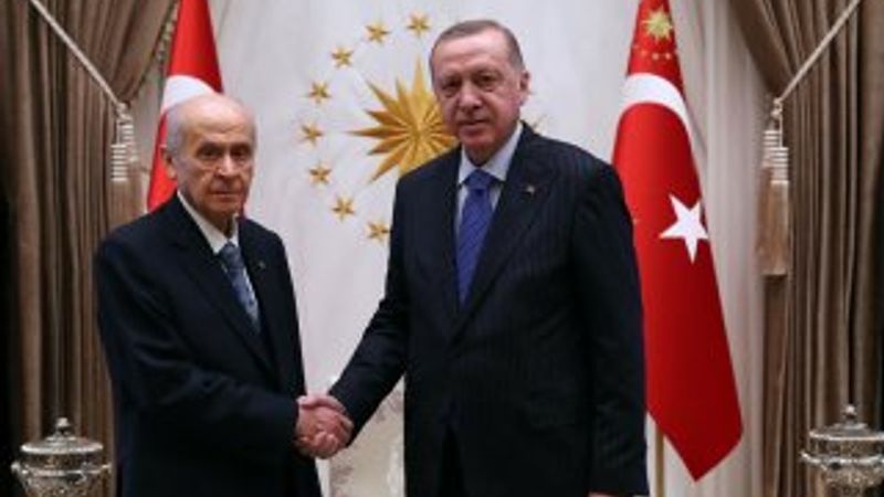 Erdoğan ile Bahçeli Külliye'de bir araya geldi