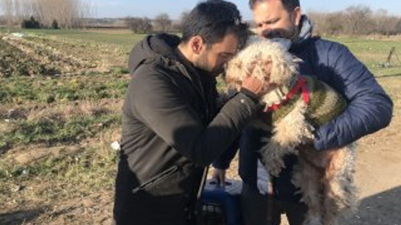 Kedi ve köpeğiyle vedalaşıp sınırı geçti