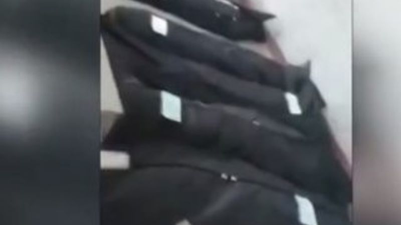 İran'da koronavirüsten ölenlerin morgdaki görüntüleri