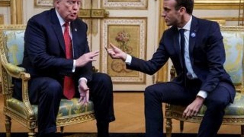 Trump ve Macron'dan Suriye ve koronavirüs diplomasisi