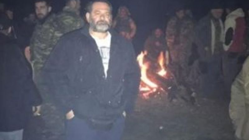 Irkçı Yunan vekil, Türkiye sınırında