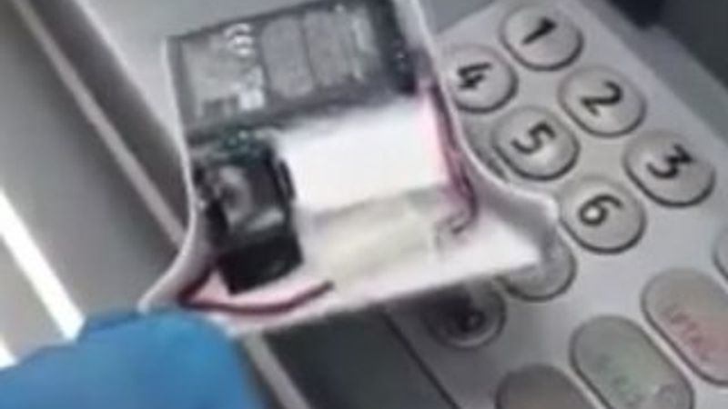 ATM'ye kurulan papağanla hesapları kopyalıyorlar