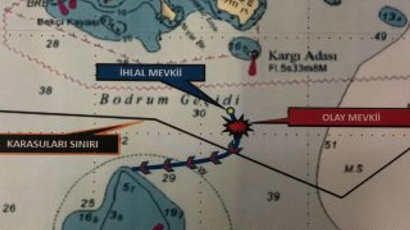 Bodrum'da sınır ihlali yapan Yunan botu kovalandı