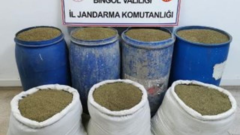 Bingöl'de 504 kilo esrar ele geçirildi