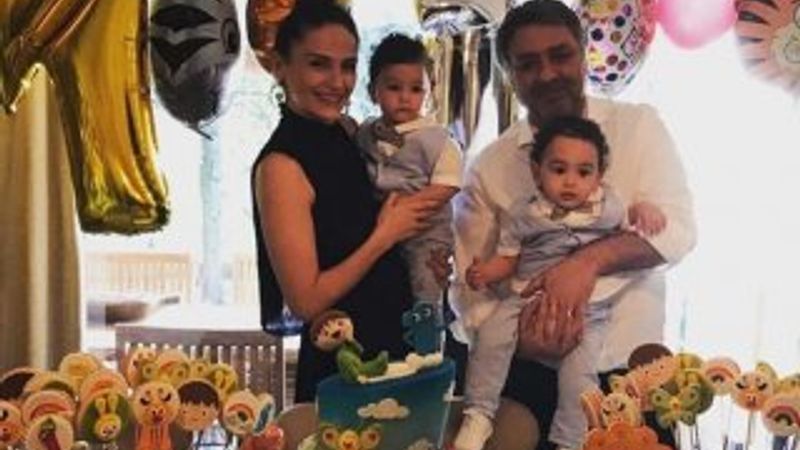 Sinem Öztürk'ün ikizleri 1 yaşında