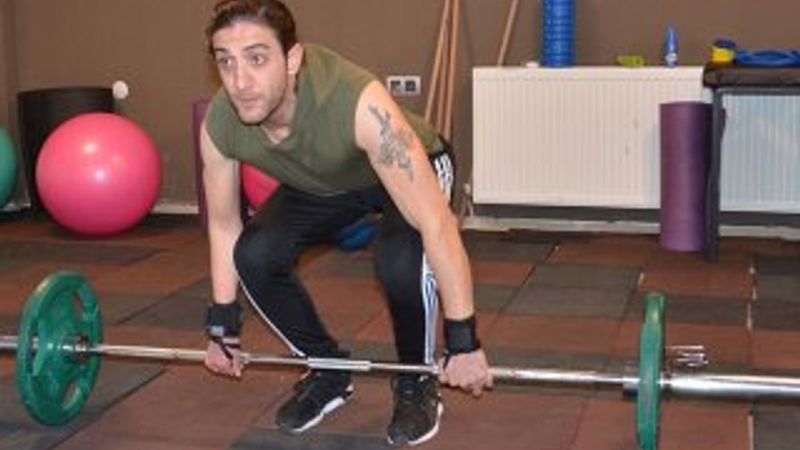 Engelli genç, spor azmiyle örnek oluyor