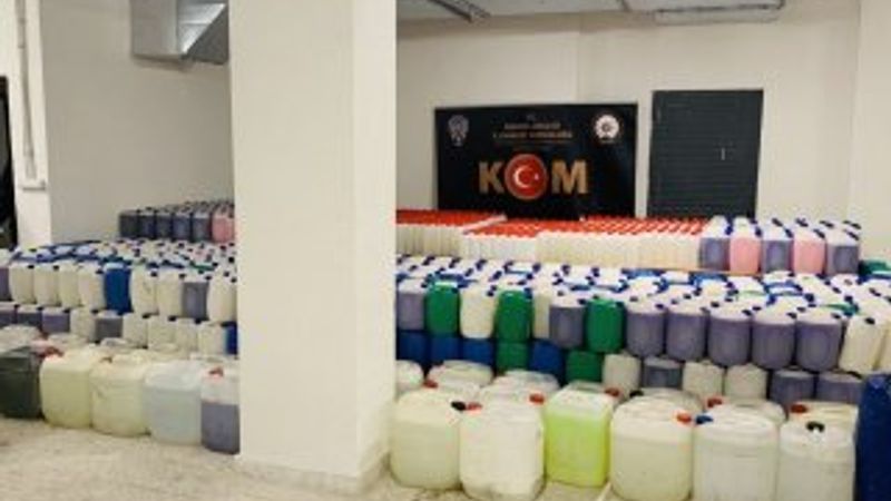 Ankara'da tonlarca sahte temizlik ürünü ele geçirildi