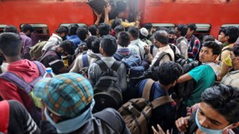 Hindistan'da korona göçü