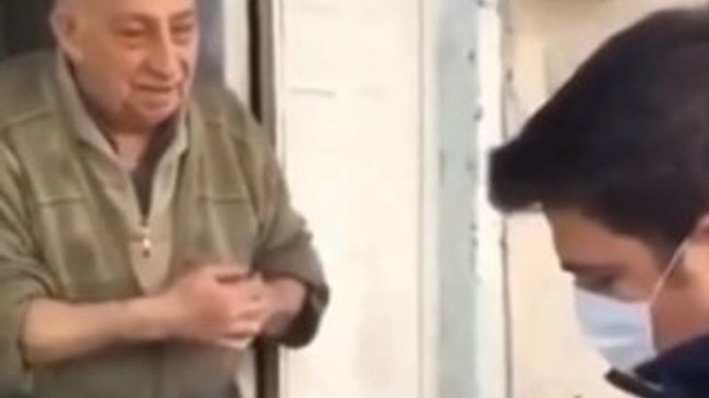 Zabıtaya sipariş veren yaşlı amca duygulandırdı