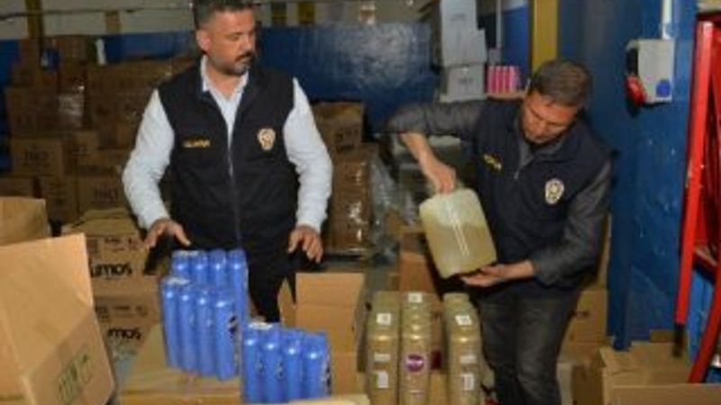 Adana'da 650 bin TL'lik sahte temizlik ürününe el konuldu