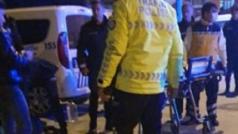 Isparta'da kamyonet motosiklete çarptı