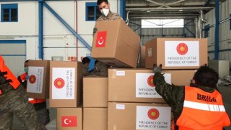 Sağlık malzemelerini taşıyan TSK uçağı İspanya'da