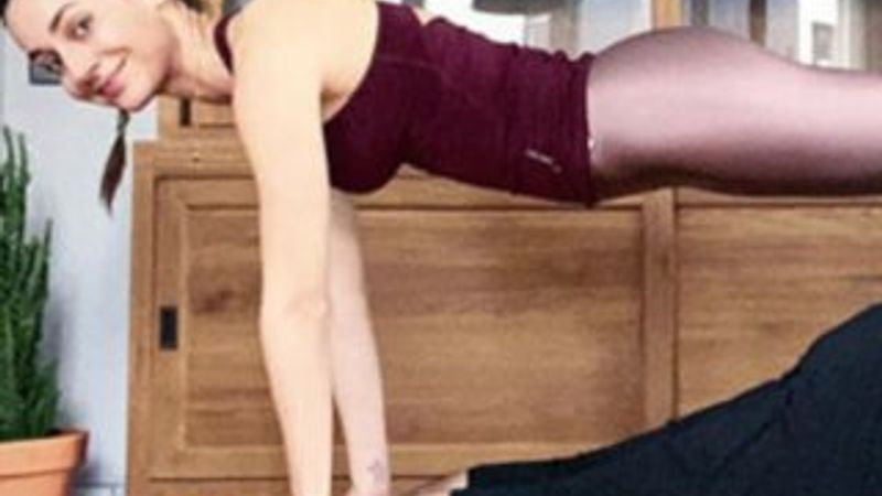 Sedef Avcı ile Kıvanç Kasabalı evde spor yaptı