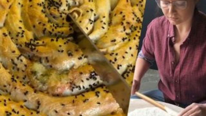 Nurgül Yeşilçay, börek açtı