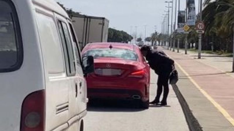 Koronavirüse rağmen sahilde fuhuş pazarlığı yaptı