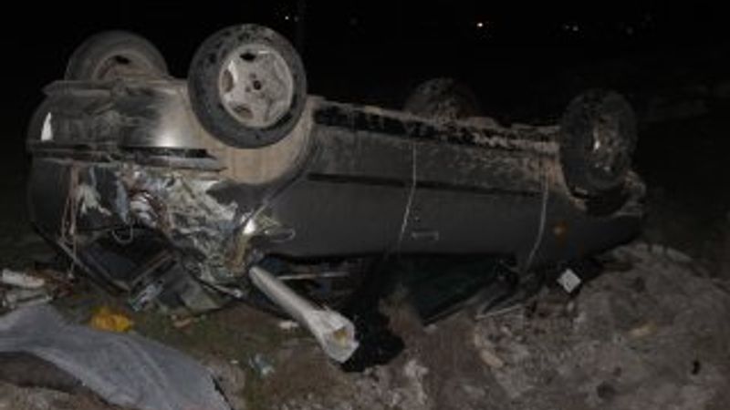 Konya'da takla atan araçtaki 1 kişi öldü