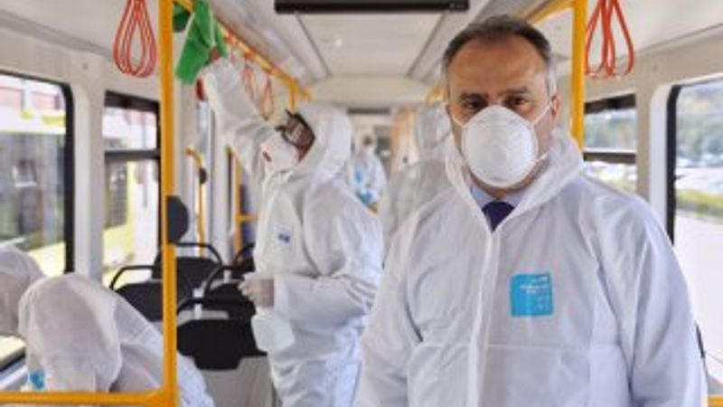 Bursa ulaşımda hijyen seferberliği