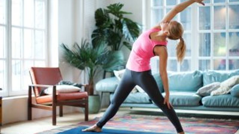 Evde egzersiz yapmak için hazırız