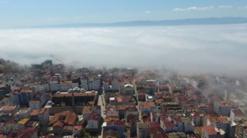 Sinop'u sis bulutu kapladı