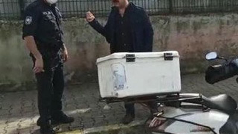 Yasağa uymayan motosikletli ile polis arasında kovalamaca