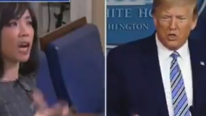 Trump kendisini eleştiren muhabirle kavga etti