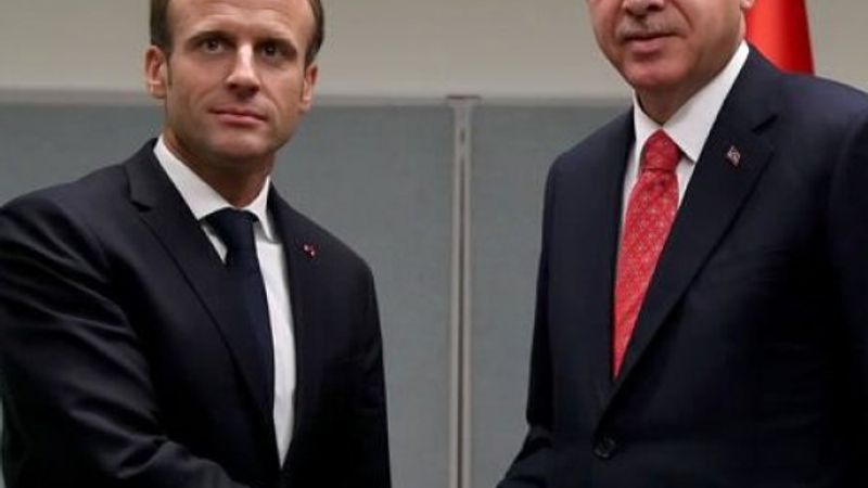 Cumhurbaşkanı Erdoğan,  Macron ile görüştü