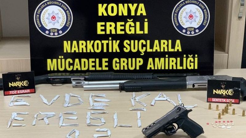 Konya’da uyuşturucu satıcılarına operasyon: 5 tutuklama