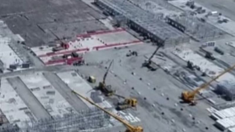 Atatürk Havalimanı'nda inşaat süreci görüntülendi