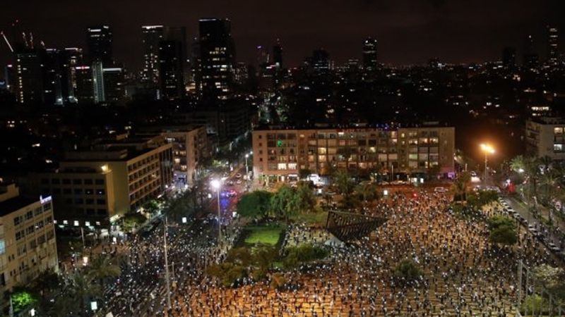 İsrail'de Netanyahu protestosu