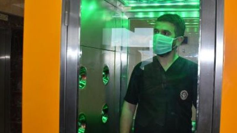 Virüs ve bakterileri 1 dakikada temizleyen kabin