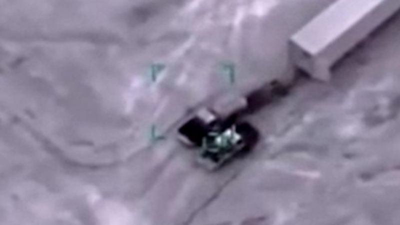 Hafter'in konvoyu SİHA'larla vuruldu