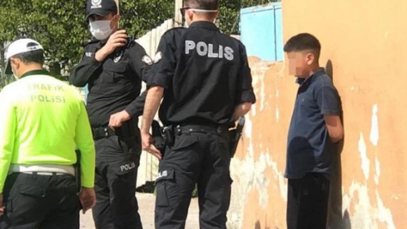 Kayseri'de küçük yaştaki sürücü kaza yaptı