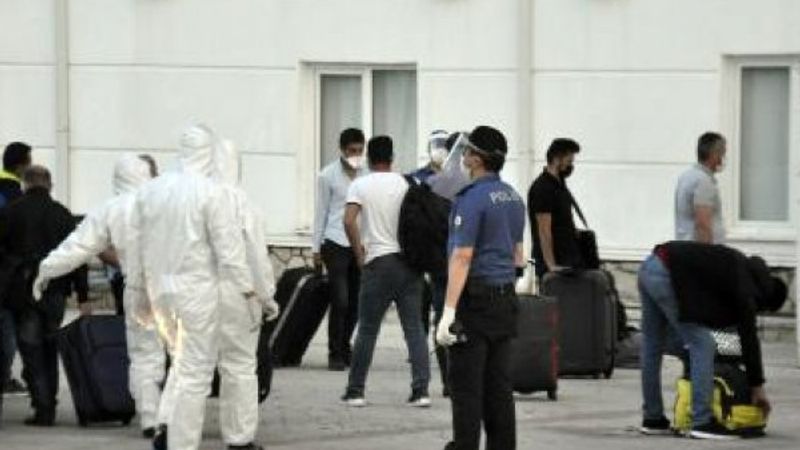 KKTC'den getirilen 288 kişi, Karaman'da karantinada